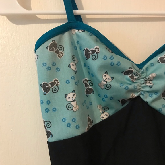 ELEVE cat print camisole leotard 🐱✨ - Picture 6 of 8
